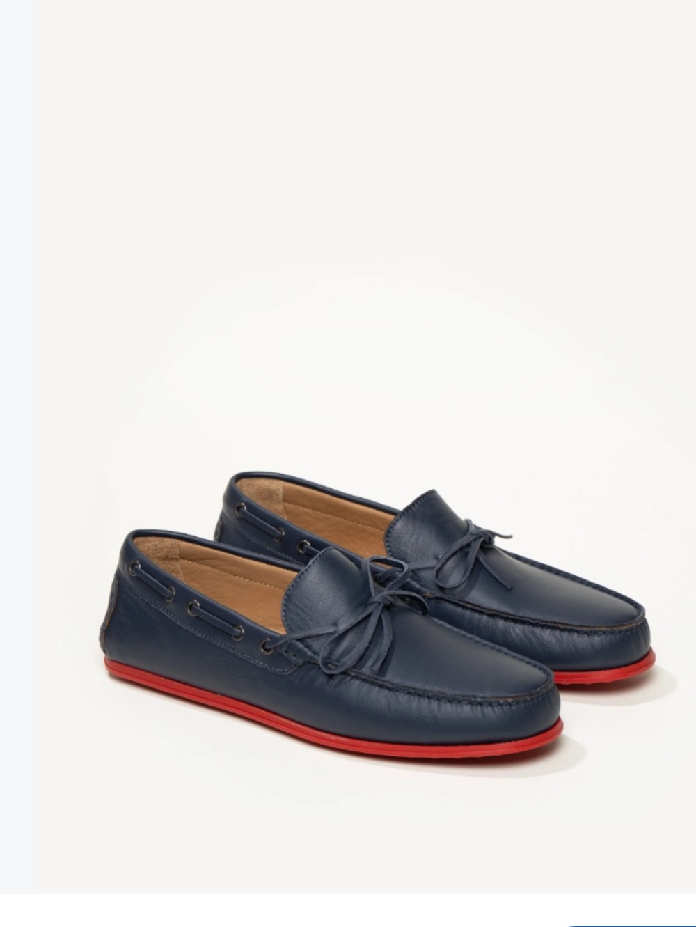 M. Gemi The Barca navy leather boat shoes - size 10